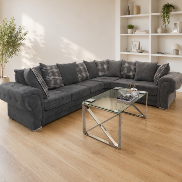 Verona Scatter Back 5 Seater Corner Sofa – Available in Multiple Colours