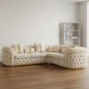 Madrid 5 Seater Corner Sofa – Velvet Chesterfield Design