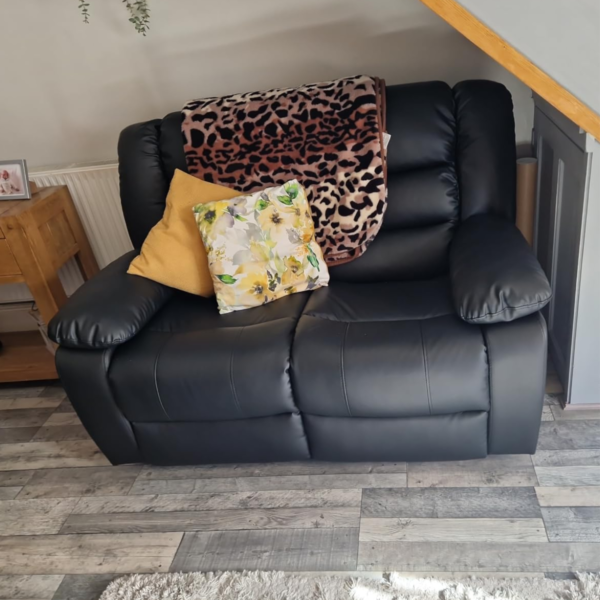 Leather Recliner Sofa Set 3+2 – Grey or Black