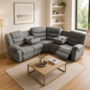 2 Fabric Corner Sofa 5 Seater – Grey