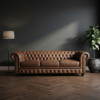 Leather Chesterfield Sofa Set