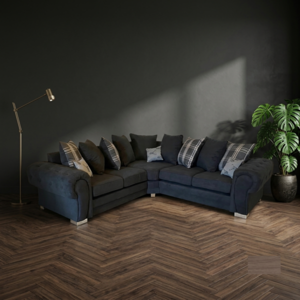 Verona Scatter Back 5 Seater Corner Sofa – Available in Multiple Colours