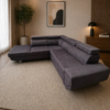 Artic Corner Sofa Storage Sofa Bed in Grey