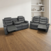 Leather Recliner Sofa Set 3+2 – Grey or Black