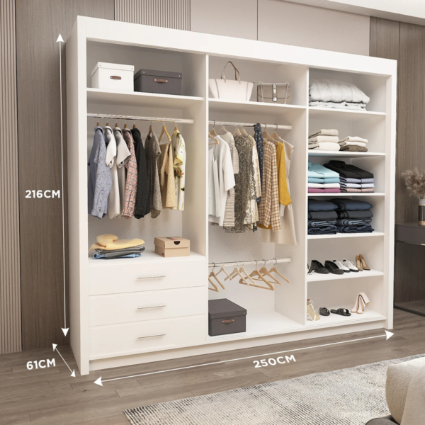 Oslo Sliding Door Wardrobe – All Sizes Available