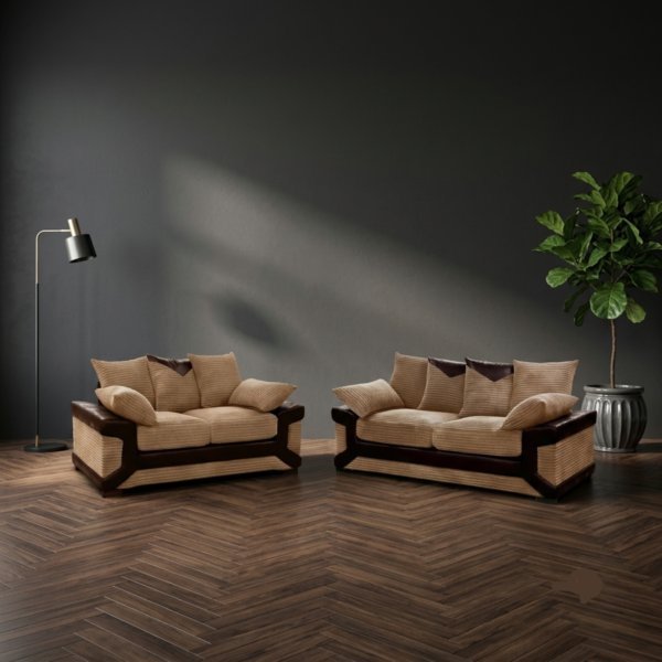 3 Dino 3+2 Jumbo Cord Sofa Set