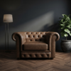 Leather Chesterfield Sofa Set