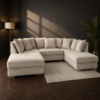 Bishop Large U Shape Sofa – Truffle or Platinum Upholstery