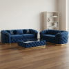 Madrid Chesterfield Sofa – Velvet Chesterfield Sofa Range with Golden Frame