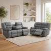 Fabric Recliner Sofa Set 3+2 – Grey