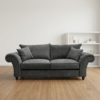 Nicole Fabric 3+2 Seater Fullback Sofa Set with Button Tufted Arms