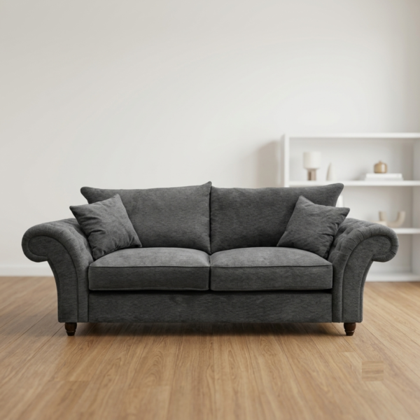 Nicole Fabric 3+2 Seater Fullback Sofa Set with Button Tufted Arms