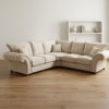 Nicole Fabric 5 Seater Corner Sofa with Button Tufted Arms