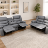 Leather Recliner Sofa Set 3+2 – Grey or Black