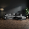 Dino Jumbo Cord Fabric Corner Sofa – 5 Seater