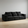 Salone Grey 3+2 Seater Velvet Sofa Set
