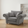 Nicole Fabric 3+2 Seater Fullback Sofa Set with Button Tufted Arms