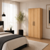 2 Door Wardrobe – Modern Bedroom Storage with Soft-Close Doors